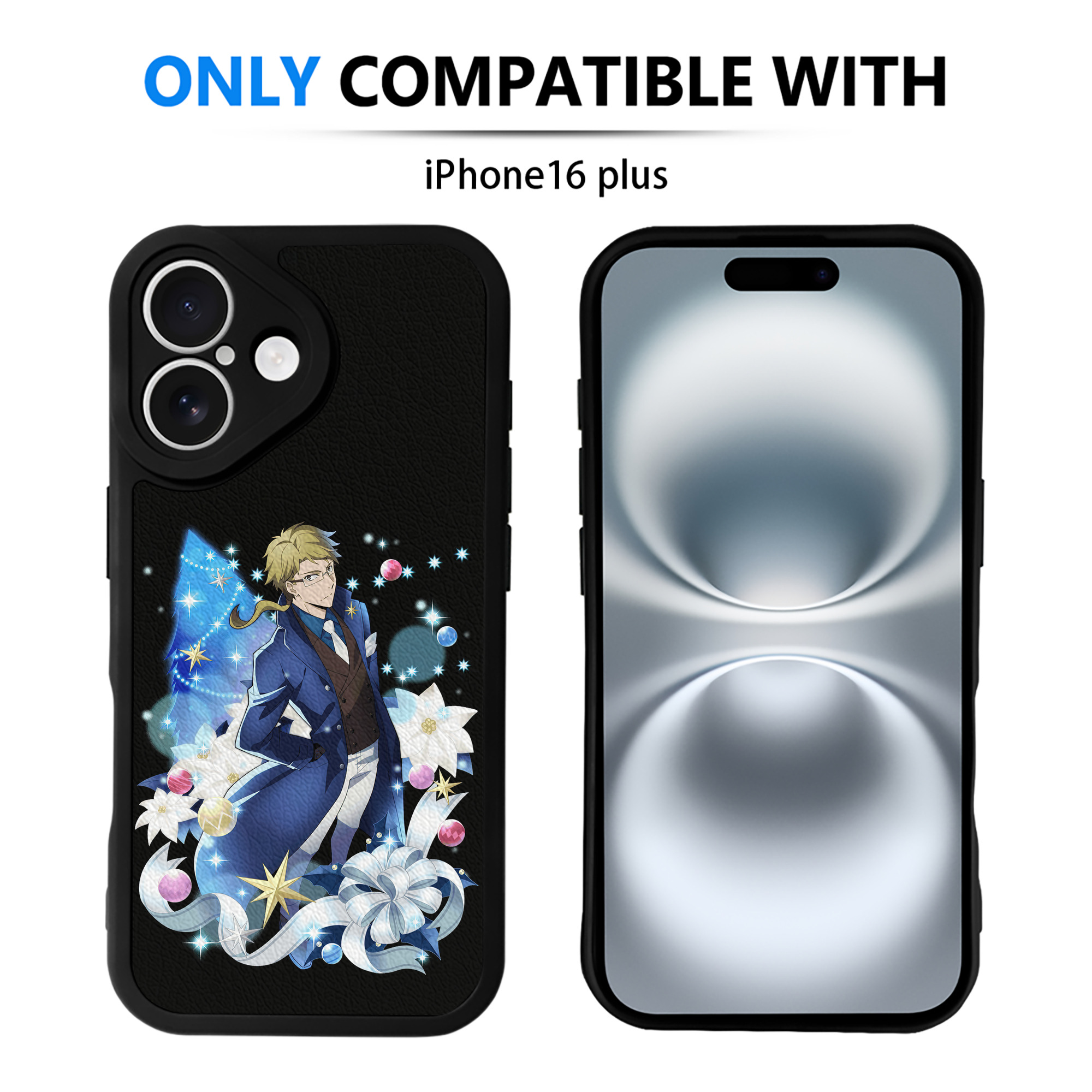 （画像用） 文豪ストレイドッグス Bungo Stray Dogs 【iPhone 16シリーズ対応】シリコンスマホケース（レザー調） 材質：シリコン